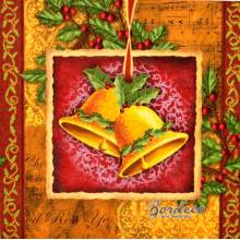 Serwetka decoupage seria COLOURFULL dzwonki 33x33cm